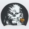 Шапочка для плавания SPEEDO SLOGAN PRINT Star Wars Chewbacca (силикон, черный-белый)