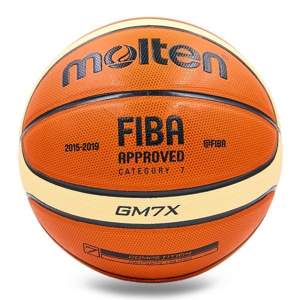 Мяч баскетбольный PU №7 MOLTEN (PU, бутил, оранжевый-бежевый)