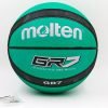Мяч баскетбольный резиновый №7 MOLTEN GR7 (резина, бутил, зеленый-черный)