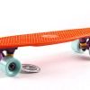 Скейтборд пластиковый Penny Original FISH 22in однотонная дека (оранжевый-фиолет-мятный)