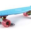 Скейтборд пластиковый Penny Original FISH 22in однотонная дека (голубой-зеленый-розовый)