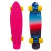 Скейтборд пластиковый Penny  ABSTRACT 22in с рисунком и цветными болтами (розовый)