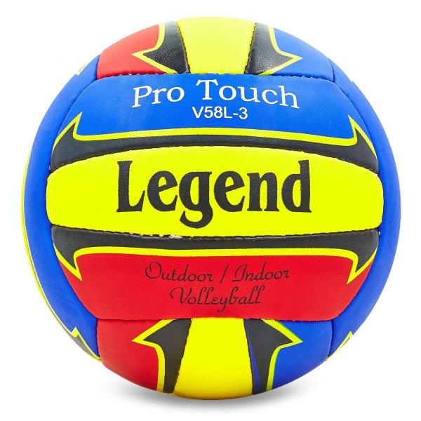 Мяч волейбольный PU LEGEND (PU, №5, 3 слоя, сшит вручную)