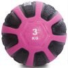 Мяч медицинский медбол Zelart Medicine Ball 3кг (резина, d-23см, черный-розовый)
