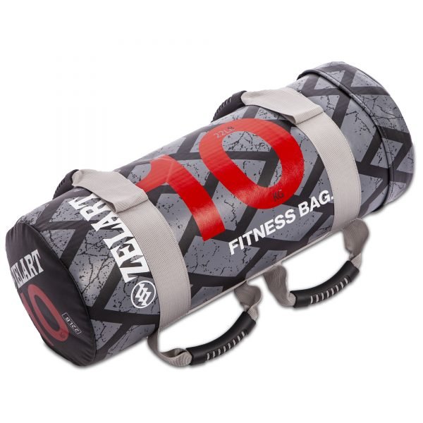 Мешок для кроссфита и фитнеса Power Bag (PVC, нейлон, вес 10кг, черный-красный)