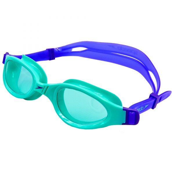 Очки для плавания детские SPEEDO FUTURA PLUS JUNIOR (поликарбонат, термопластичная резина, силикон, фиолетовый-бирюза)