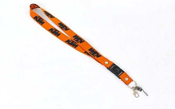 Шнурок для ключей, телефона KTM (эластичная, растяг. резина l-50см, оранжевый)