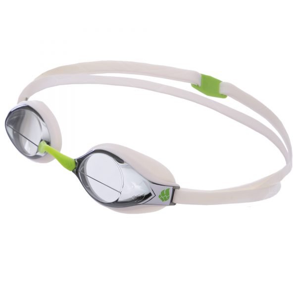 Очки для плавания стартовые MadWave RECORD BREAKER (поликарбонат, силикон, цвета в ассортименте) - Цвет Белый