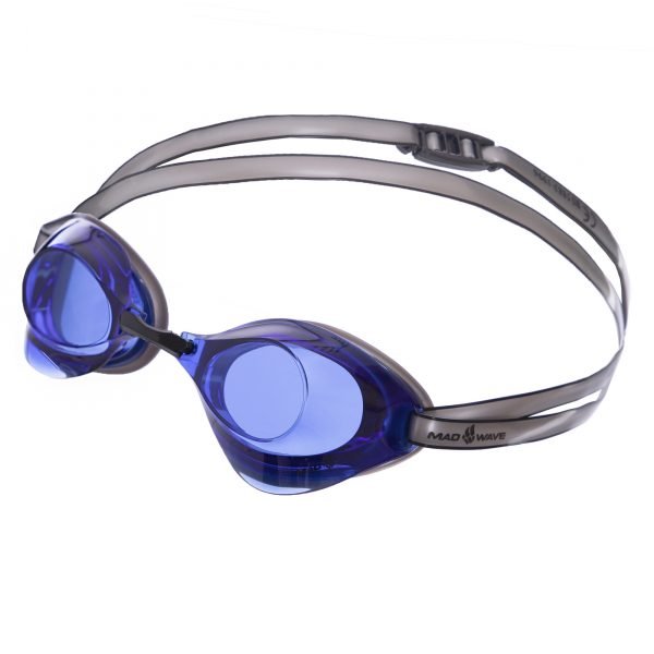 Очки для плавания стартовые MadWave TURBO RACER II (поликарбонат, силикон, цвета в ассортименте) - Цвет Синий