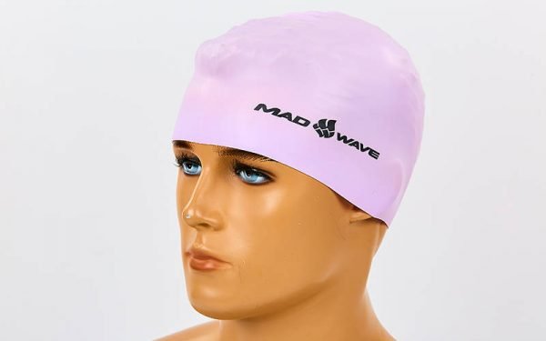 Шапочка для плавания MadWave PASTEL (силикон, цвета в ассортименте) - Цвет Фиолетовый