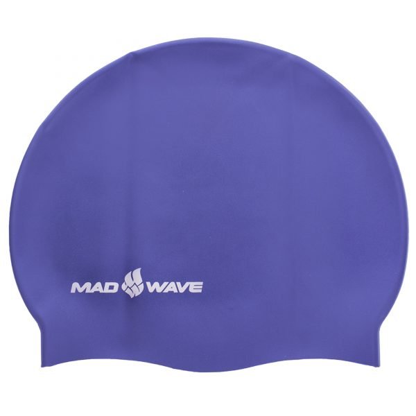Шапочка для плавания MadWave METAL (силикон, цвета в ассортименте) - Цвет Темно-синий