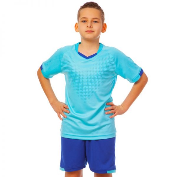 Футбольная форма подростковая SP-Sport (PL, р-р 24-30, рост 120-150см, цвета в ассортименте) - Мятный-синий-26, рост 130