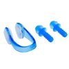 Беруши для плавания и зажим для носа в  пластиковом футляре (силикон, цвета в ассортименте)