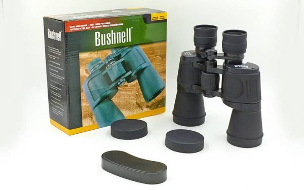 Бинокль BUSHNELL 20х50 (пластик, стекло, PVC-чехол), (JXC750, 7х50, черный) Replika