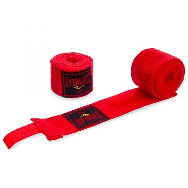 Бинты боксерские (2шт) хлопок ELS (l-4м, цвета в ассортименте) - Цвет Красный