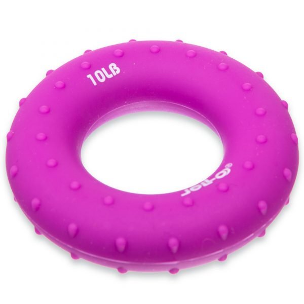 Эспандер кистевой Кольцо (1шт) (силикон, цвета в ассортименте) - Фиолетовый-10LB
