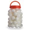 Набор мячей для настольного тенниса 60 штук в пластиковой банке WEINIXUN (d-40мм, белый,оранжевый) - Цвет Белый