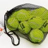 Мяч для большого тенниса TELOON (12шт) COACH 4 (в сетчатом мешке, салатовый)