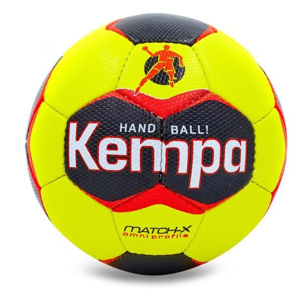 Мяч для гандбола KEMPA, BALLONSTAR (PU, р-р 2, сшит вручную, желтый-черный)