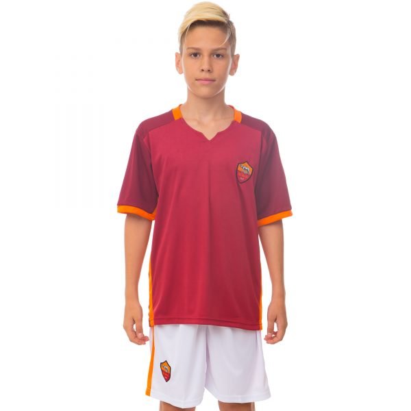 Форма футбольная детская ROMA домашняя 2016 Sport (PL, р-р XS-XL, рост 116-165см, красный-белый) - S-24, рост 125-135