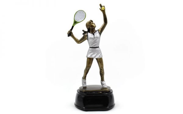 Статуэтка (фигурка) наградная спортивная Большой теннис женский (р-р 23х10х9 см)