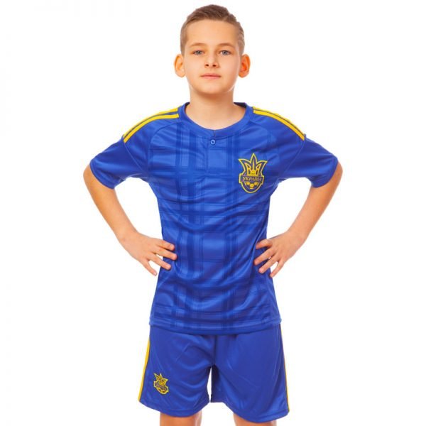 Форма футбольная детская УКРАИНА Евро 2016 Sport (PL, р-р XS-XL, рост 116-165см, цвета в ассортименте) - Синий-M-26, рост 135-145