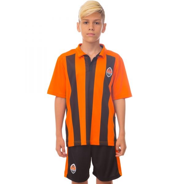 Форма футбольная детская ШАХТЕР домашняя 2017 Sport (PL, р-р XS-XL, рост 116-165см, оранжевый-черный) - XS-22, рост 116