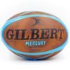 Мяч для регби GILBERT (PU, р-р 12in, №5, коричневый-голубой)