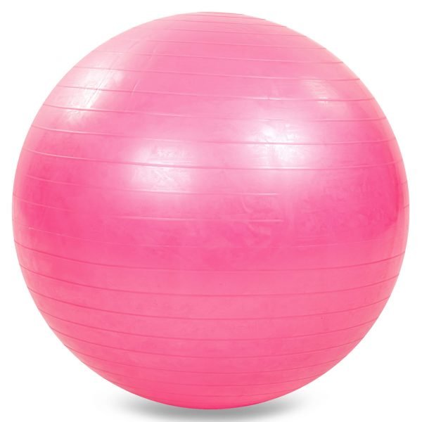 Мяч для фитнеса (фитбол) гладкий глянцевый 75см Zelart (PVC,1000г, цвета в ассортименте, ABS технология) - Цвет Розовый