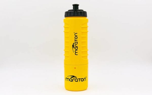 Бутылка для воды спортивная MARATON 500 мл (пластик, желтый)