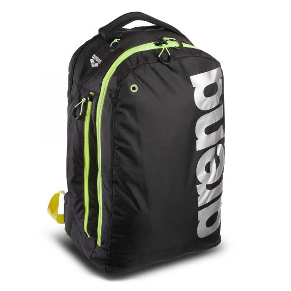 Рюкзак спортивный ARENA FAST URBAN BACKPACK (полиэстер, V-32л, р-р 20х50х30см, черный-салатовый)