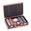 Набор для покера в кожзам чемодане на 200 фишек с номиналом (р-р 30,5х21х7,5см)