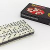 Домино настольная игра в картонной коробке (кости-пластик, h-3,8см, р-р кор. 16x9,5x2,5см)