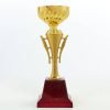 Кубок спортивный (металл, пластик, h-30см, b-12см, d чаши-12см, золото)