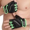 Перчатки спортивные MARATON (PL, PVC, открытые пальцы, р-р L-XXL, цвета в ассортименте) - Черный-салатовый-L