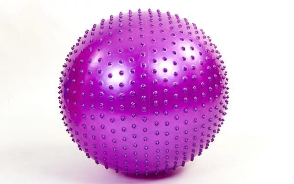 Мяч для фитнеса (фитбол) массажный 55см Zelart (PVC, 900г, цвета в ассор,ABS технолог) - Цвет Фиолетовый