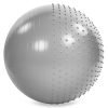 Мяч для фитнеса (фитбол) полумассажный 2в1 85см Zelart (PVC, 1400г, ABS, цвета в ассортименте) - Цвет Серый