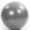 Мяч для фитнеса (фитбол) полумассажный 2в1 75см Zelart (PVC, 1300г, ABS, цвета в ассортименте) - Цвет Серый