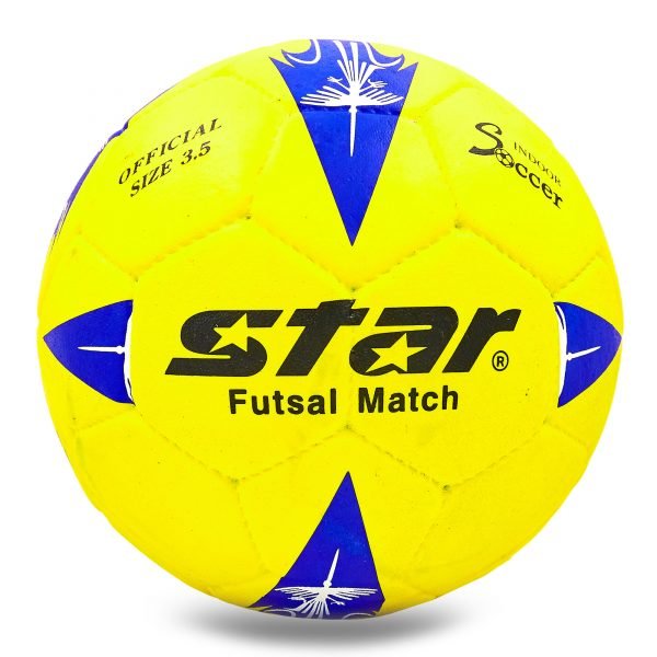 Мяч для футзала №4 Outdoor покрытие вспененная резина STAR желтый-синий