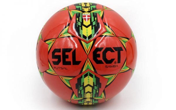 Мяч для футзала №4 Клееный-PU ST SAMBA (цвета в ассортименте) - Цвет Красный