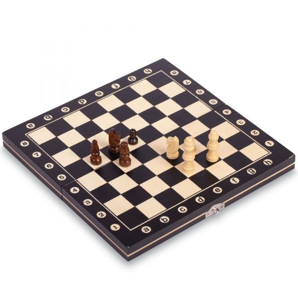 Шахматы настольная игра деревянные (р-р доски 24см x 24см)