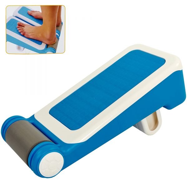 Доска для стретчинга Pro Supra STRETCH BOARD (пластик, р-р 35,5x17см, 7 углов наклона, синий-белый)