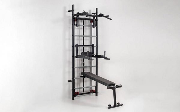 Профессиональная система эспандеров со скамьей для пресса и спины Кросс-тренер Full (металл, 80х234х69 см)