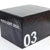 Бокс плиометрический мягкий (1шт) Zelart SOFT PLYOMETRIC BOXES (EPE, PVC, р-р 70х70х60см, черный)