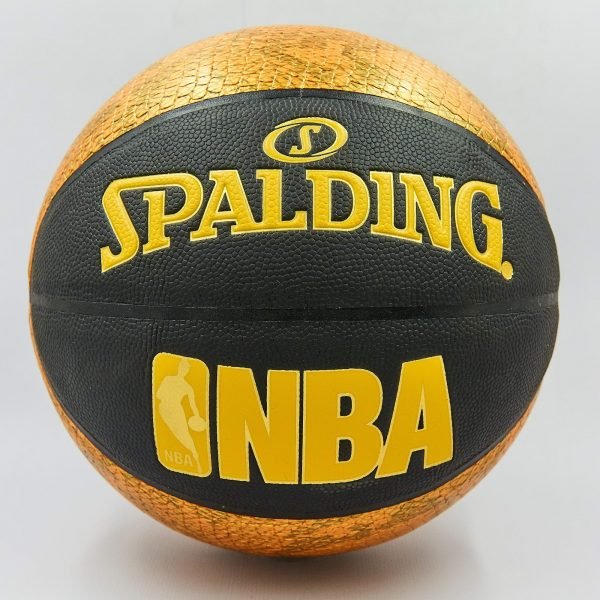 Мяч баскетбольный Composite SNAKE Leather №7 SPALDING NBA Trend Series (оранжевый-черный)