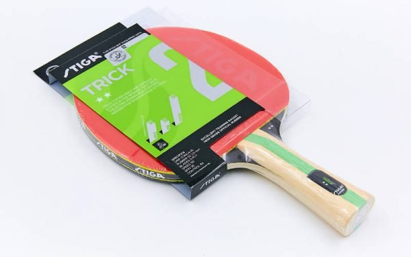 Ракетка для настольного тенниса 1 штука STIGA TRICK 2* (древесина, резина)