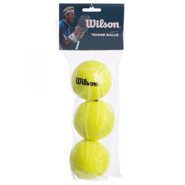 Мяч для большого тенниса WILS (3шт) VOLLEY (в пакете, салатовый) Replika