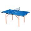 Стол теннисный детский GSI-Sport (Junior) (ДСП толщина16мм, металл, пластик, размер 1,36х0,76х0,64м,сетка)
