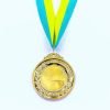 Заготовка медали спортивной с лентой HIT d-6см (металл, 30g, 1-золото, 2-серебро, 3-бронза) - Цвет Золотой