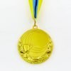 Заготовка медали спортивной с лентой PLUCK d-5см (металл, 25g, 1-золото, 2-серебро, 3-бронза) - Цвет Золотой